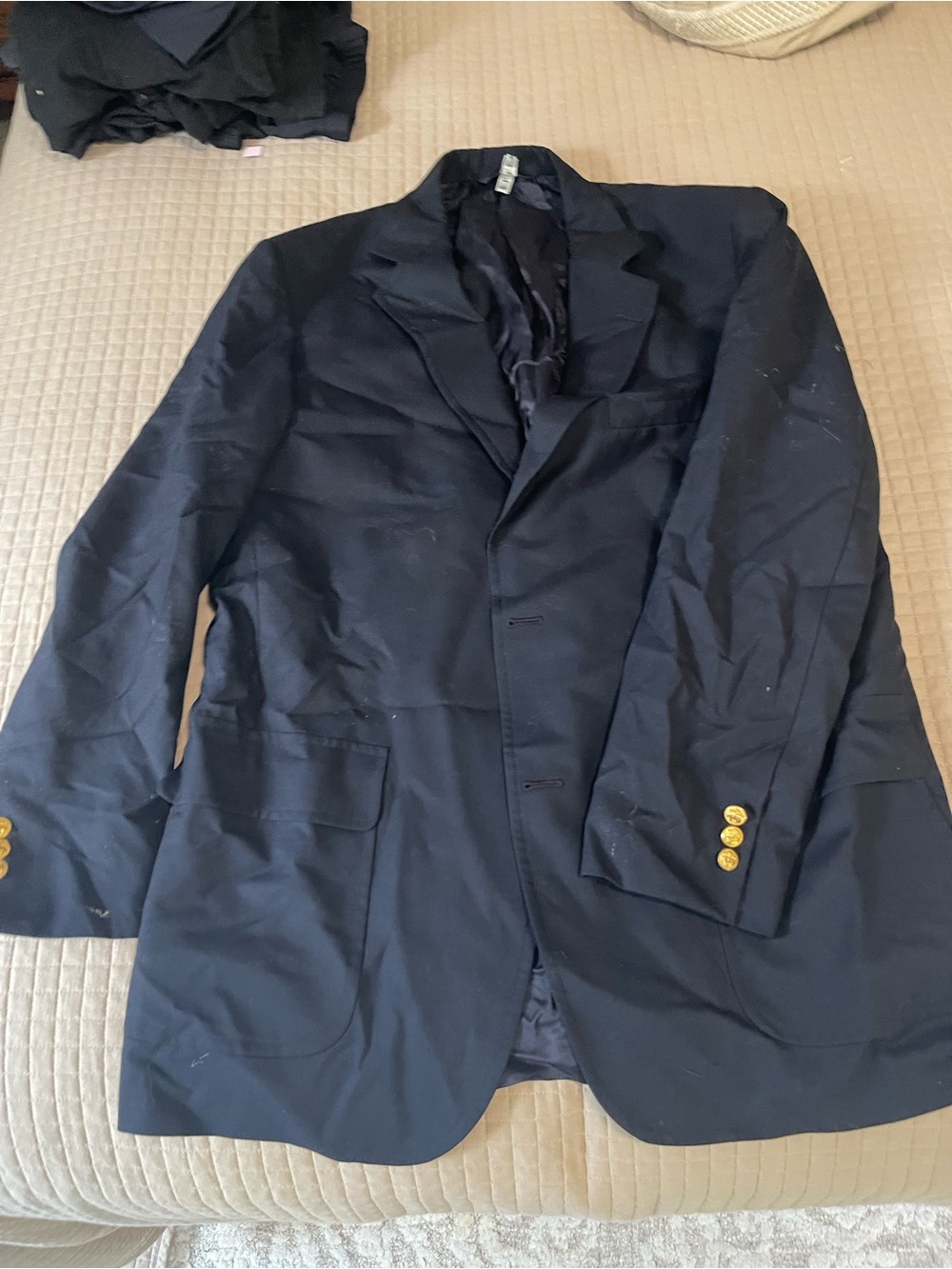 Brooks Brothers Navy Peacoat with Gold Buttons